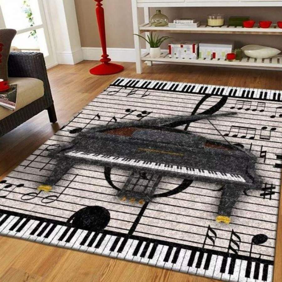 Wonderful Piano Rectangle Rug 26