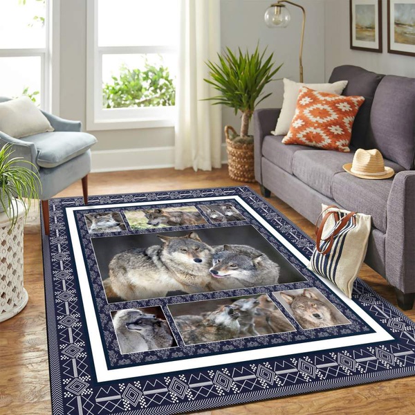 Wolf Quilt Copy Mk Carpet Area Rug – Home Decor – Bedroom Living Room Décor