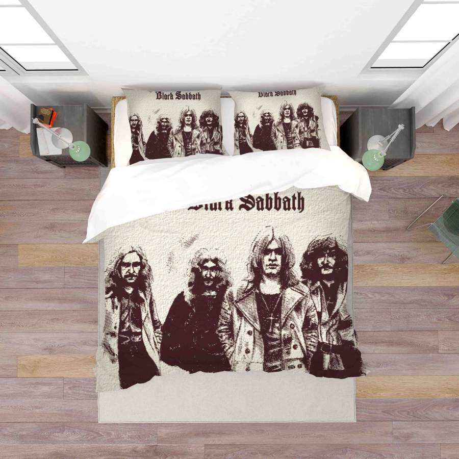 3D Beige Black Sabbath Quilt Cover Set Bedding Set Duvet Cover Pillowcases SF23