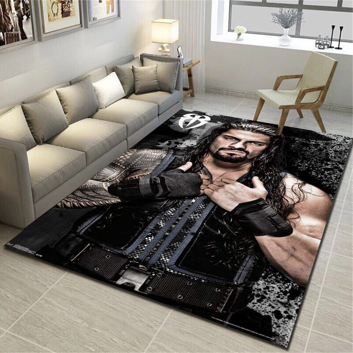 Wwe Roman Reigns  Area Rugs, Living Room Carpet