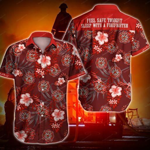 Will Safe Tonight Sleep With Firefighter Hawaiian Aloha Shirts