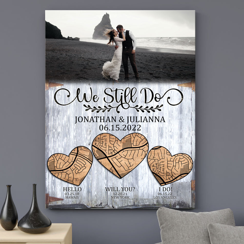 Wife Husband Couple Still Do Anniversary Personalized Canvas