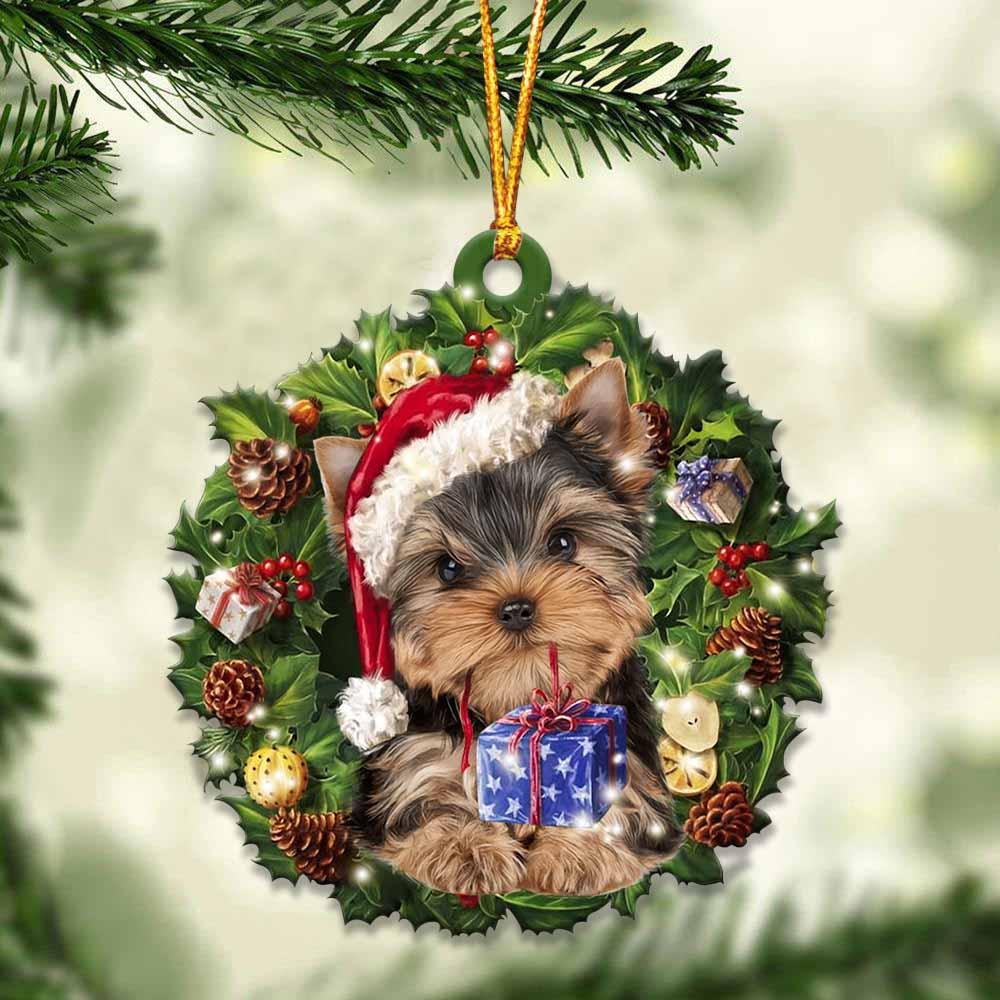 Yorkshire Terrier And Christmas Ornament – Gift For Dog Lover