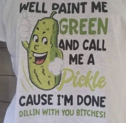 Well Paint Me Green And Call Me A Pickle T-Shirt, Shirt Outfit Idea