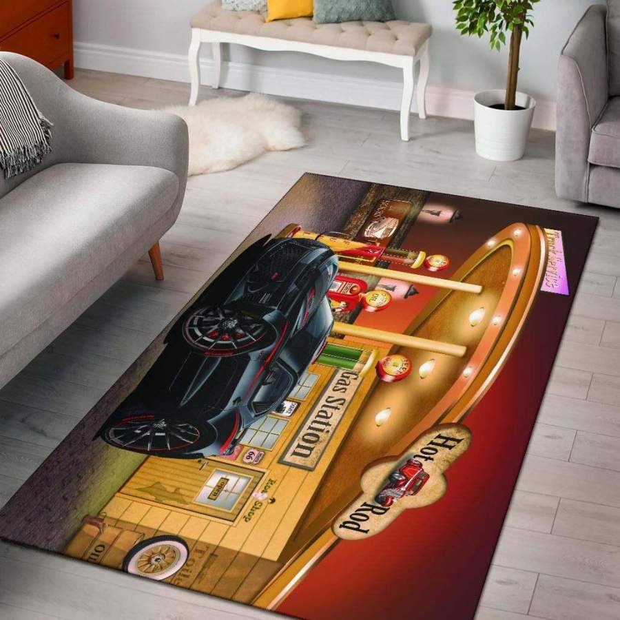 2017 Camaro SS Gas Station Area Rug Carpets