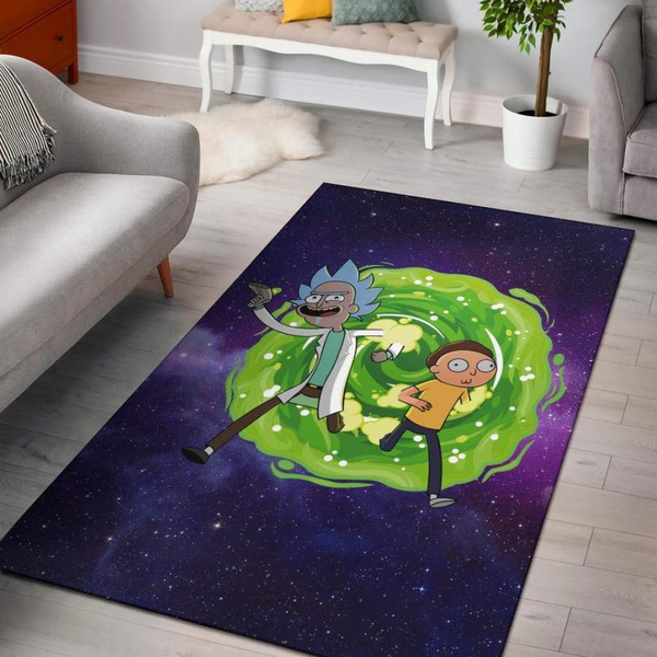 2020 Rick & Morty Galaxy Area Rug Carpet