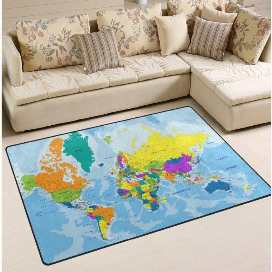 World Map CL250939MDR Rug