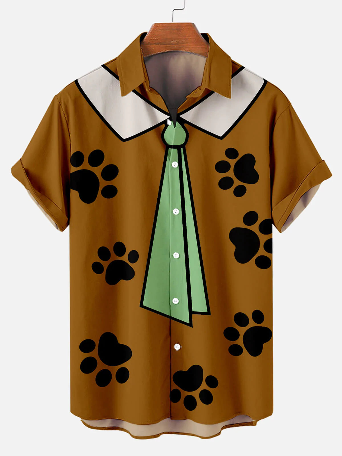 Yogi Bear Show Tie Men’S Short Sleeve Hawaiian Shirt