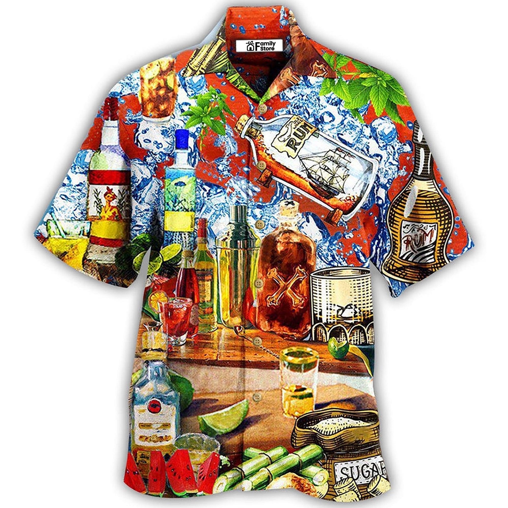 Wine Strong Like Rum Better With Rum – Hawaiian Shirt