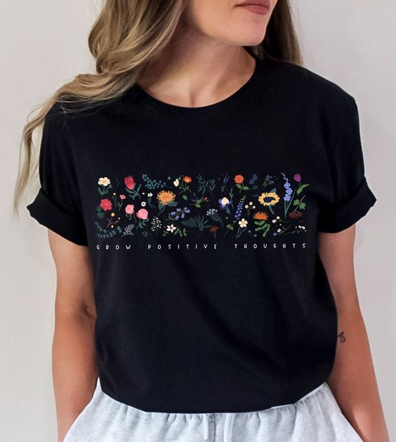 Wildflower Tshirt, Wild Flowers Shirt, Floral Tshirt, Flower Shirt, Gift for Women, Ladies Shirt