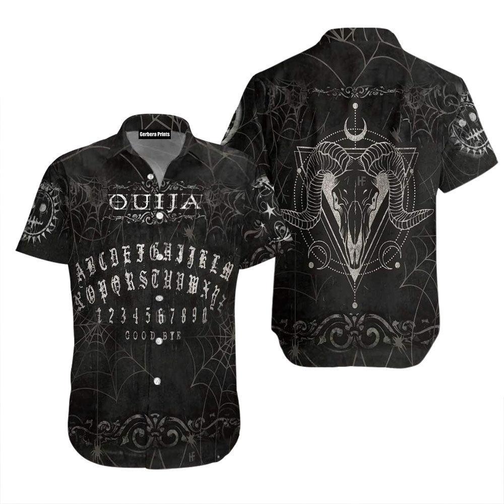 Wicca Ouija Board Black Hawaiian Shirt For Men & Women