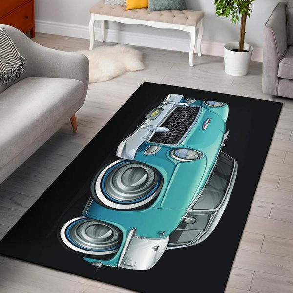 1956 Chevrolet Car Area Rug Carpets