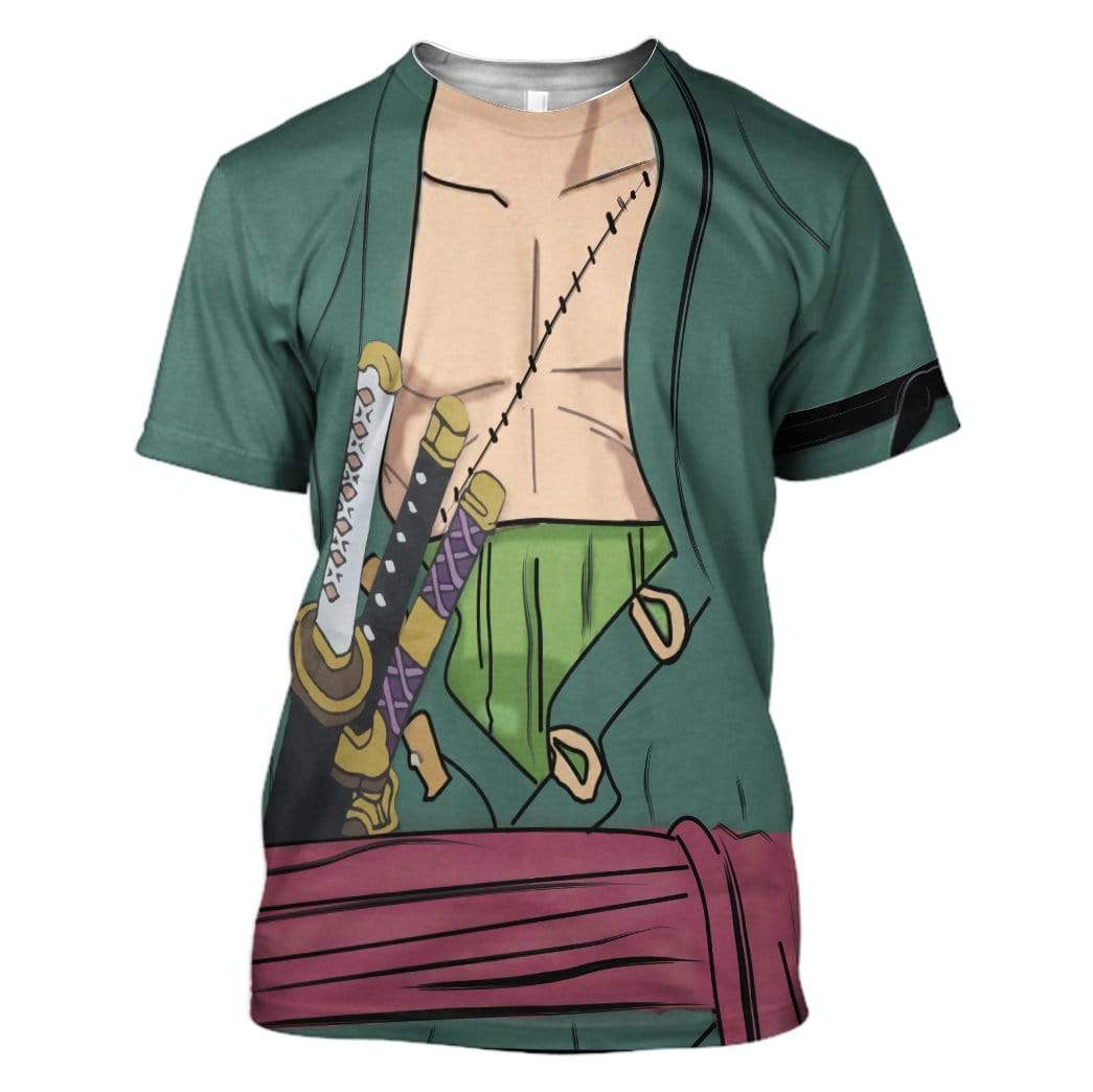 Zoro One Piece Costume Cosplay T-Shirt 3D