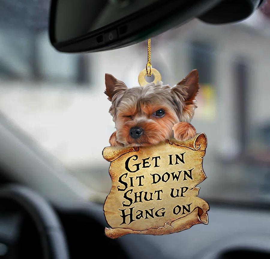 Yorkshire Terrier Get In Two Sided Ornament – Gift For Yorkie Lover