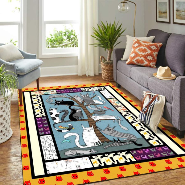 2020 Cat Art Mk Carpet Area Rug – Home Decor – Bedroom Living Room Décor