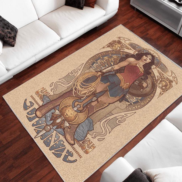 Wonder Woman Area Rug – Home Decor – Bedroom Living Room Decor