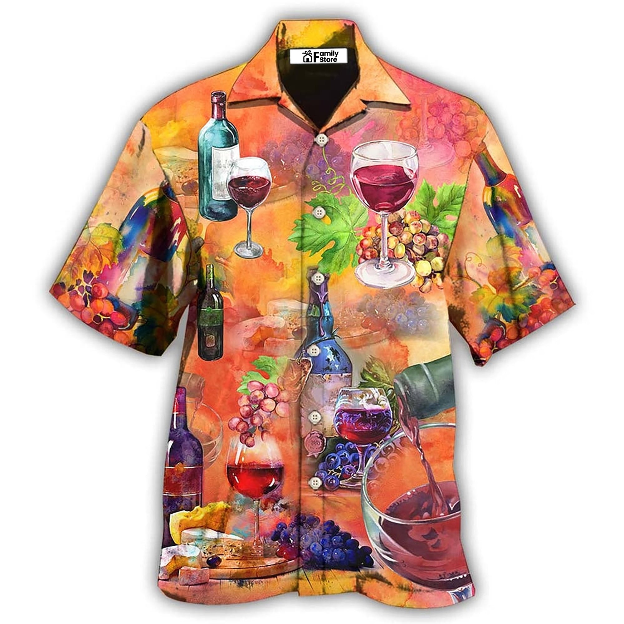 Wine Working From Nine To Wine – Hawaiian Shirt