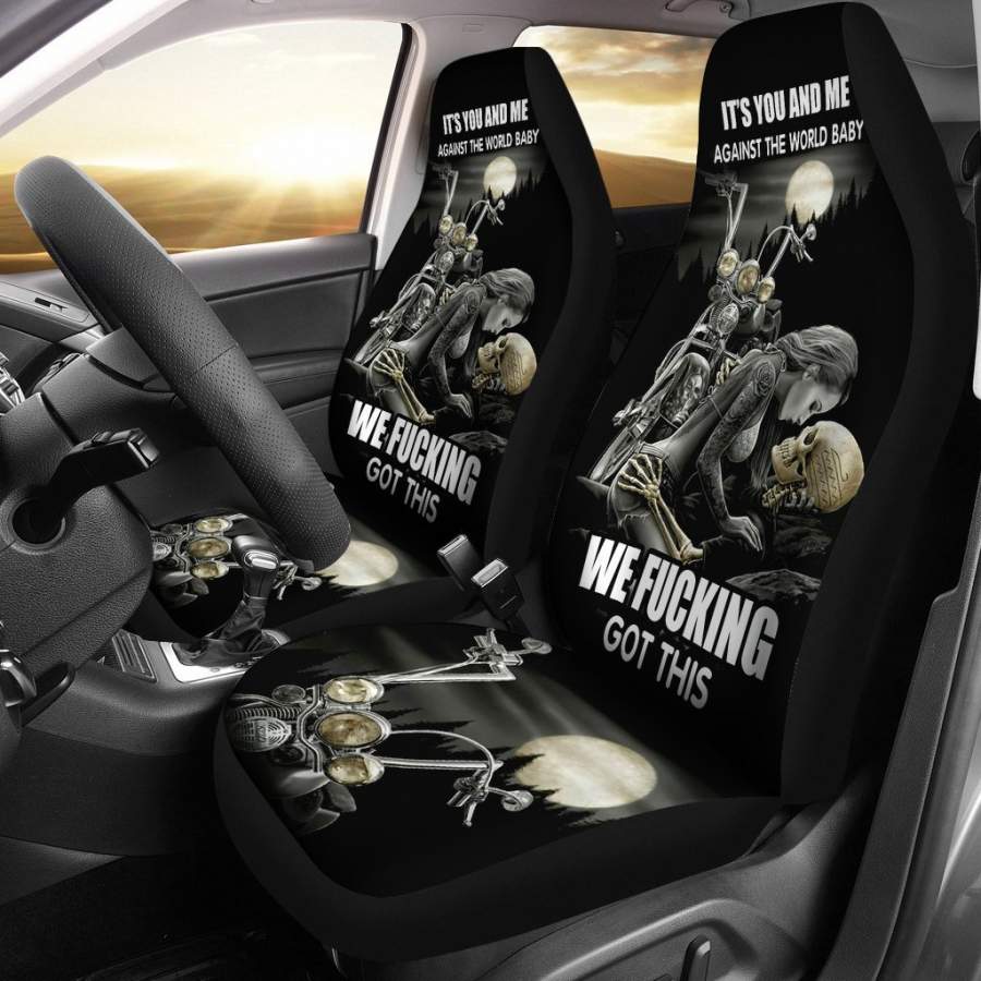 You and Me Army Sign Car Seat Covers