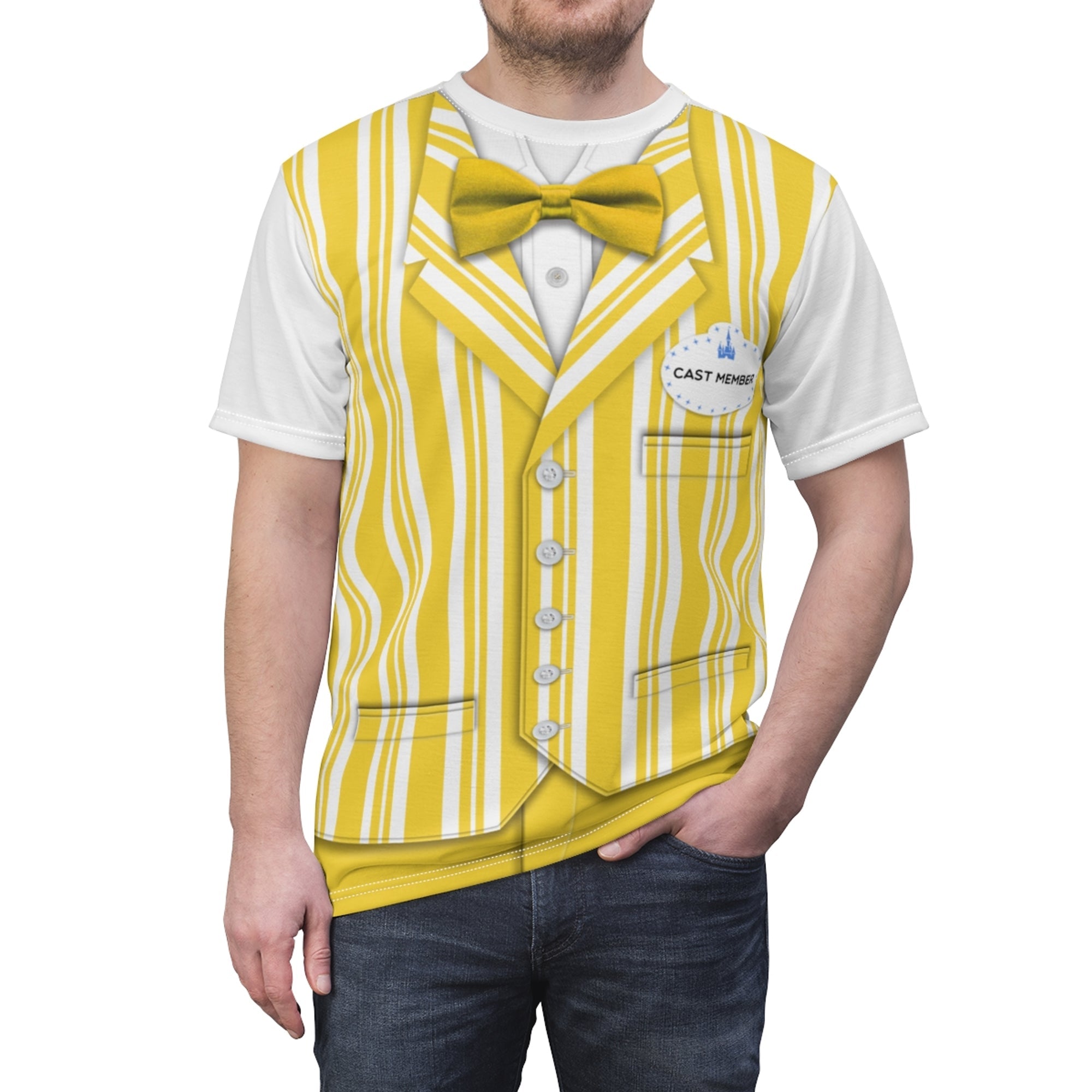 Yellow The Dapper Dans Costume T-Shirt For Men