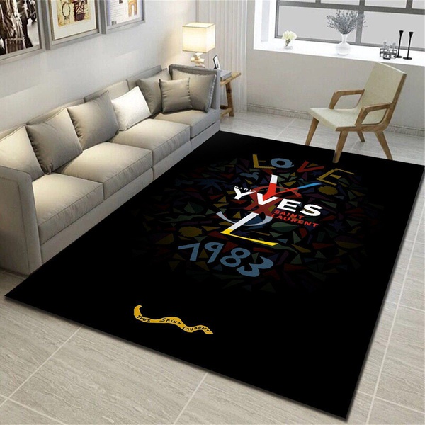 YSL Insprired Rug, Living Room Bedroom Carpet, Home Floor Decor